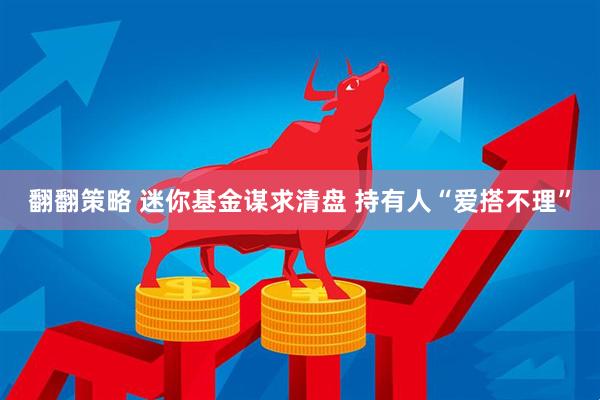 翻翻策略 迷你基金谋求清盘 持有人“爱搭不理”